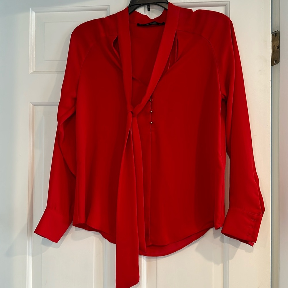 Zara Tie Blouse